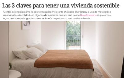 Las 3 claves de NuvoBarcelona para tener un hogar sostenible